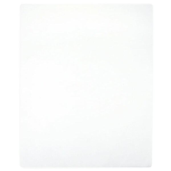 vidaXL Drap-housse Jersey Blanc 160x200 cm Coton