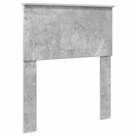 vidaXL Lit de Rangement Gris béton 75 x 190 cm Bois d'ingénierie