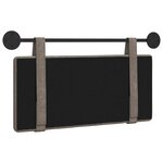 vidaXL Tête de lit suspendue Gris PU antique