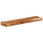 vidaXL Étagères murales 2 Pièces 100x17x8 cm bois massif d'acacia