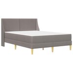 vidaXL Cadre de lit avec matelas 2 pc Housse amovible