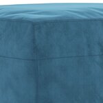 vidaXL Ensemble de canapés 4 Pièces avec coussins bleu velours