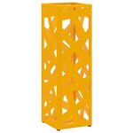 vidaXL Porte-parapluies Jaune moutarde Métal Moyen Élégant