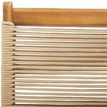 vidaXL Chaises de jardin pliantes lot de 6 beige bois d'acacia massif