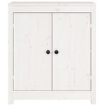 vidaXL Buffet blanc 70x35x80 cm bois massif de pin