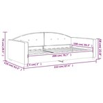 vidaXL Lit de repos rose 100x200 cm velours