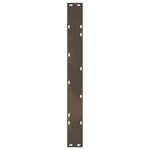 vidaXL Pieds de table à manger en forme de V  2 pièces  acier naturel  100 x (72-73 3) cm
