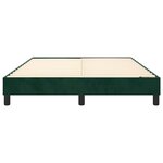 vidaXL Cadre de lit vert foncé 140x190 cm velours