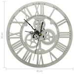 vidaXL Horloge murale Argenté 30 cm Acrylique