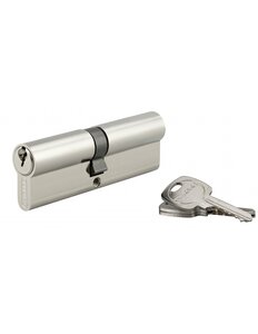 THIRARD - Cylindre de serrure double entrée  45x50mm  anti-arrachement  nickel  3 clés - THIRARD