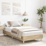 vidaXL Cadre de lit sans matelas chêne sonoma 100x200 cm