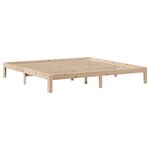 vidaXL Cadre de lit avec tête de lit sans matelas 200x200 cm