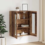vidaXL Armoire murale suspendue Montage mural Marron 69 5 x 34 x 90 cm