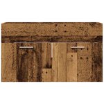 vidaXL Meuble lavabo de salle de bain vieux bois bois d'ingénierie