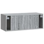 vidaXL Meuble TV mural 78 5 x 31 x 30 cm Sonoma gris Bois d'ingénierie