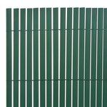 Vidaxl clôture de jardin double face pvc 150 x 500 cm vert