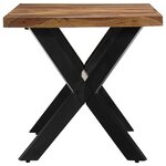 vidaXL Table à manger 140x70x75 cm Bois massif