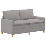 vidaXL Canapé Gris clair 156 x 81 x 87 5 cm Tissu