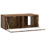 vidaXL Meuble TV mural 78 5 x 41 x 30 cm Bois ancien Bois d'ingénierie