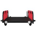 vidaXL Remorque de vélo rouge tissu oxford et fer