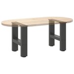 vidaXL Pieds de table basse Anthracite 2 pièces 40 x (30-31) cm Acier