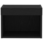vidaXL Meuble TV 2 Pièces Chêne noir 40 x 30 x 30 cm Bois d'ingénierie