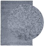 vidaXL Tapis shaggy PAMPLONA poils longs moderne bleu 240x340 cm