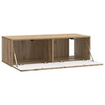 vidaXL Meuble TV mural 98 x 41 x 30 cm Chêne artisanal