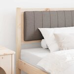 vidaXL Tête de lit capitonnée avec tête de lit Marron 90 cm Pin massif