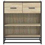vidaXL Buffet chêne sonoma 68x35x76 cm bois d'ingénierie