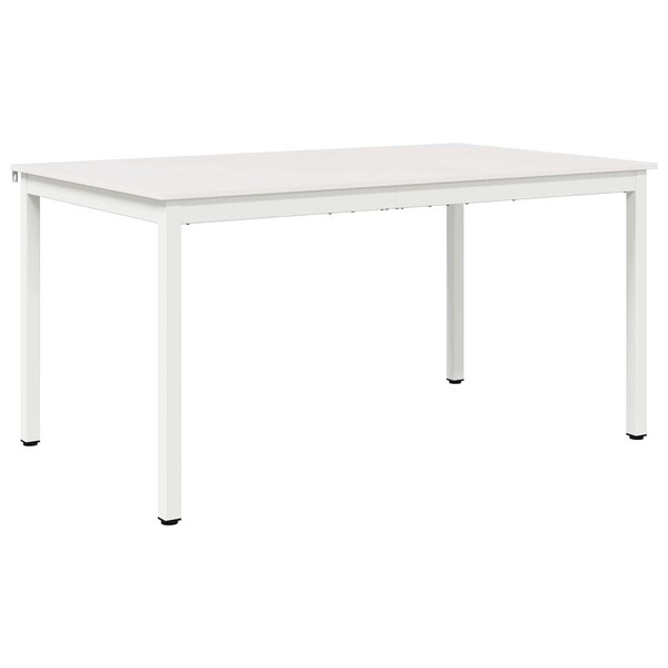 vidaXL Table de salle à manger / Table de repas Blanc 150 x 90 x 75 cm