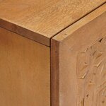 vidaXL Ensemble de mobilier de salle de bain avec porte 2 Pièces Marron