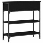 vidaXL Table Console avec tiroir Chêne noir 72 5 x 25 x 75 cm
