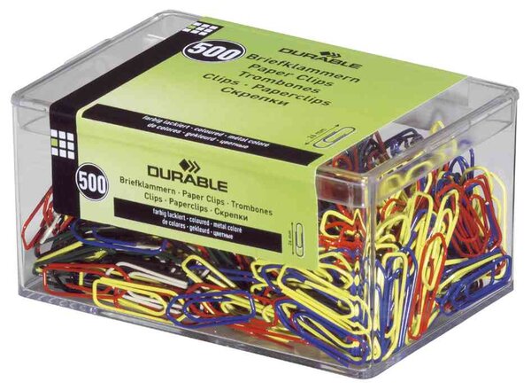 Bte de 500 Attache-lettres 26 mm Vernis Couleur DURABLE