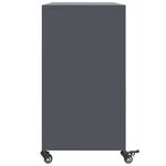 vidaXL Buffet anthracite 100 5x39x72 cm acier