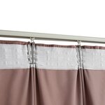 vidaXL Rideau occultant et crochet 2Pièces Velours Rose antique 140x175cm
