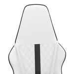 vidaXL Chaise de jeu de massage Noir et blanc Similicuir