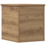 vidaXL Boîte de Rangement chêne artisanal 30 x 35 x 35 cm