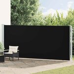 vidaXL Auvent latéral rétractable de patio 180x600 cm Noir