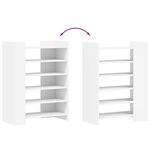 vidaXL Armoire à chaussures blanc 74 5x37 5x100 cm bois d'ingénierie