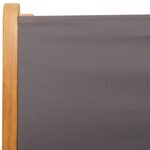 vidaXL Chaises de jardin lot de 2 anthracite bois acacia massif tissu