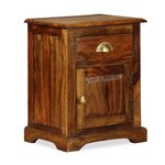 vidaXL Table de chevet Bois massif 40x30x50 cm