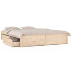 vidaXL Cadre de lit sans matelas avec tiroirs 200x200 cm