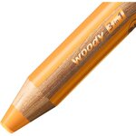 Crayon WOODY 3 en 1 Extra large Or STABILO