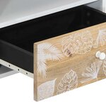 vidaXL Meuble TV 80x33 5x46 cm bois massif de manguier