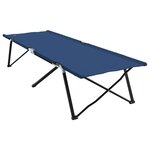 vidaXL Lits de soleil pliants avec sacs de transport 2 Pièces Bleu Tissu Oxford 600D