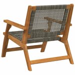 vidaXL Mobilier de jardin 2 Pièces Gris 67 x 78 x 73cm