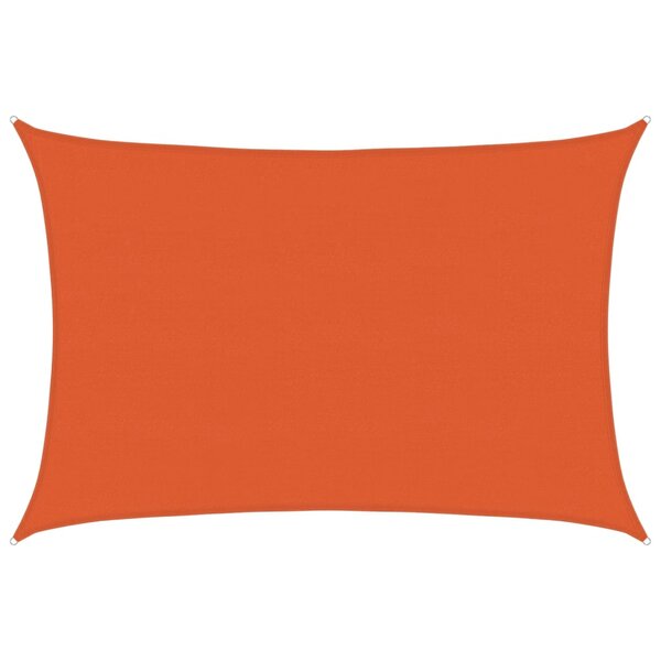 vidaXL Voile d'ombrage 160 g/m² rectangulaire orange 5x7 m PEHD