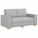 vidaXL Canapé 2 places Gris nuage 120 cm Tissu