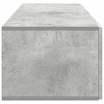 vidaXL Meuble TV mural Gris béton 98 x 41 x 30 cm Bois d'ingénierie